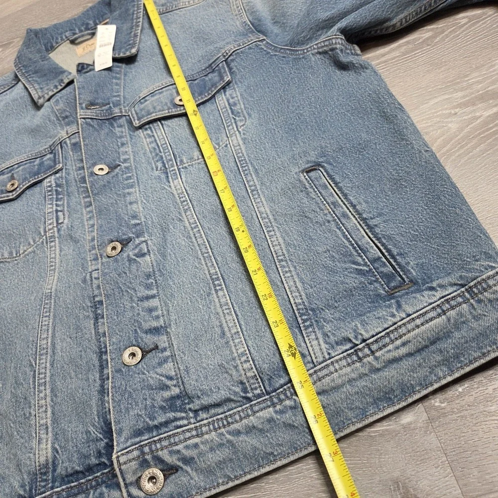 J.Crew NWT Men's Denim Trucker Jacket Light Wash XL
